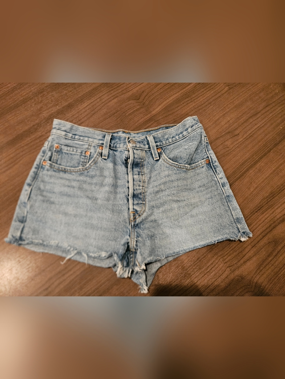 Levis 501 Shorts Light Wash Size 30